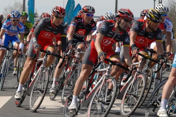 The RadioShack team with star Lance Armstrong