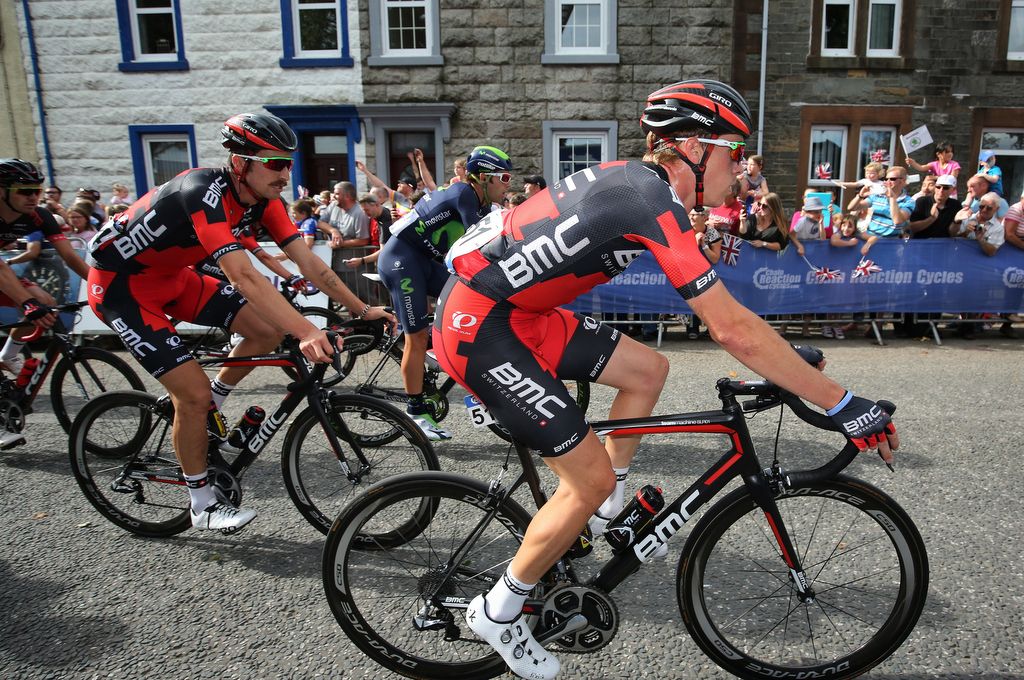 Rohan Dennis and Taylor Phinney (BMC) in the bunch