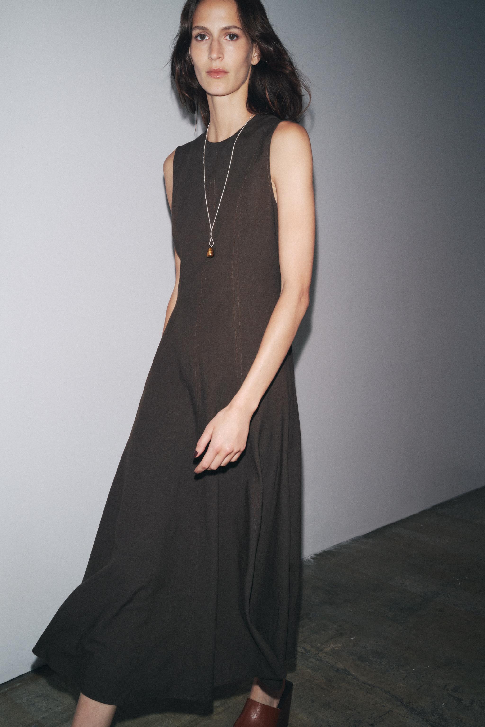 Zw Collection Sleeveless Midi Dress