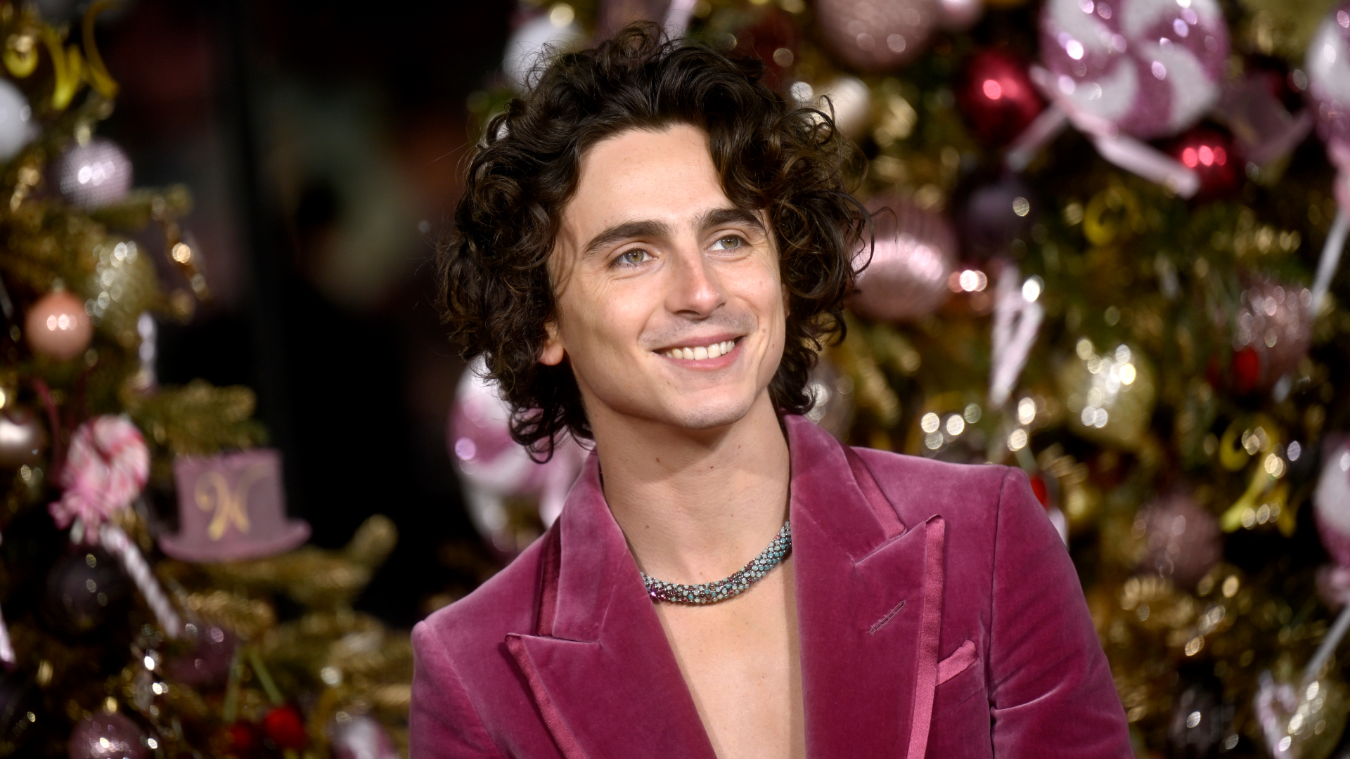 Timoth e Chalamet s Cartier Candy Necklace Is So Very Wonka