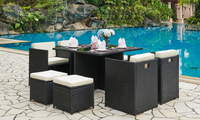 Cube Rattan-Effect Dining Set | Was £1,299.99 now £298.99 at Groupon
