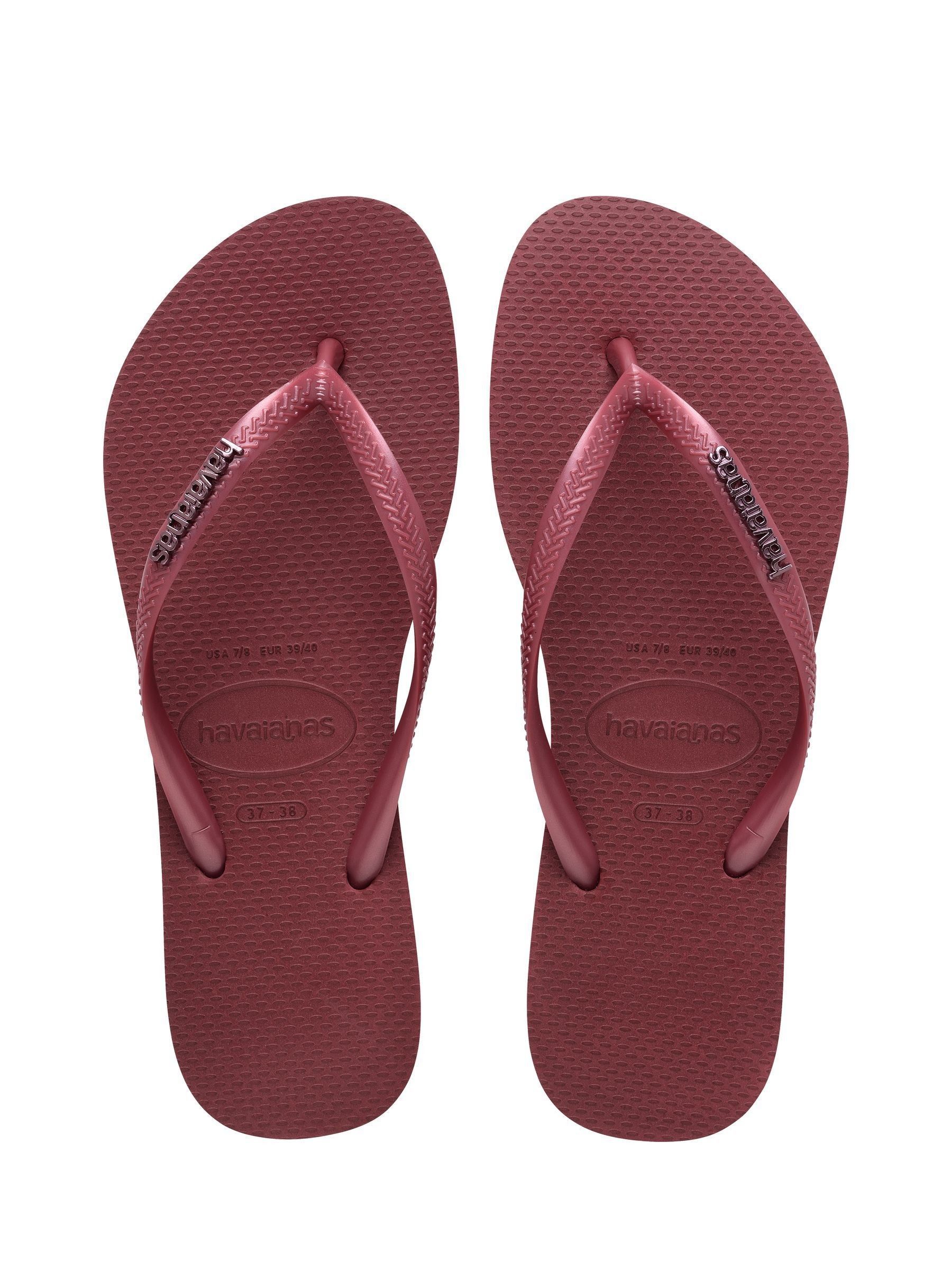 Havaianas Red Slim Flip Flops - Size 3-4eu35-36