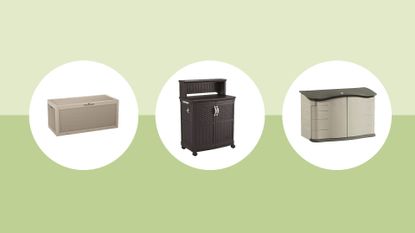 Outdoor storage: Image of thee outdoor storage units
