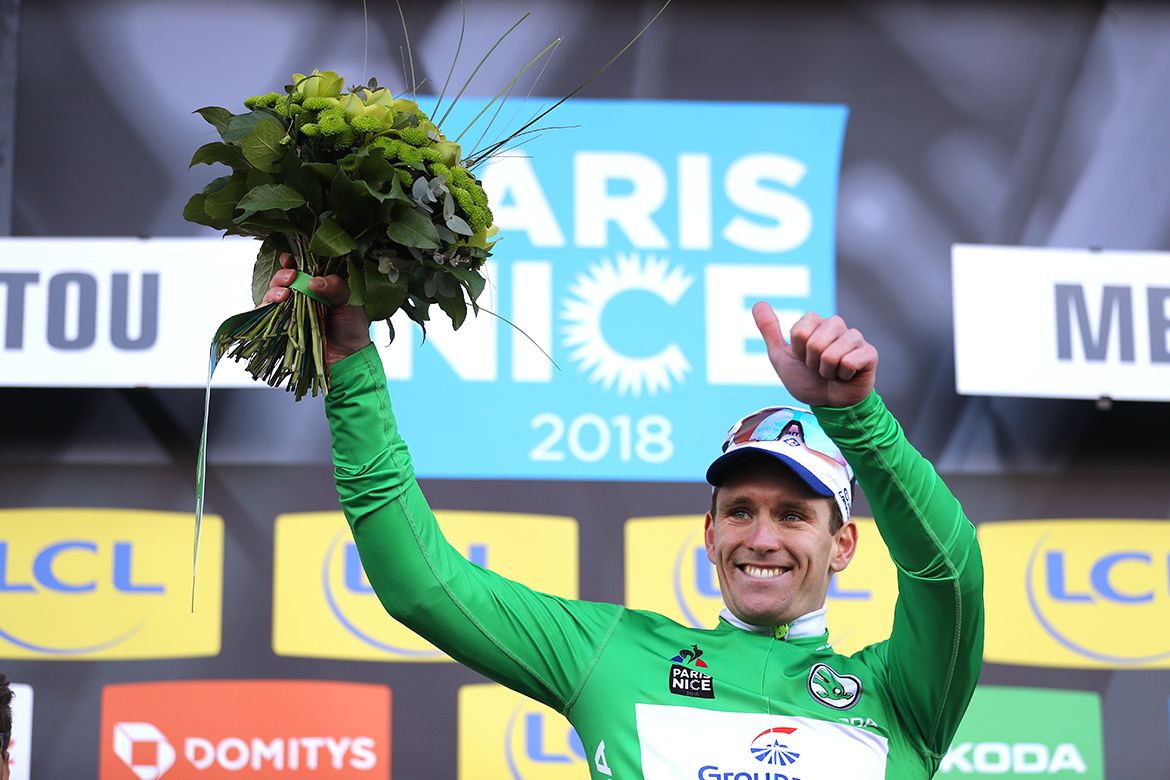 Arnaud Demare (Groupama-FDJ) in green