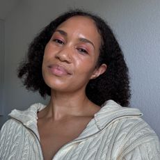 A beauty editor wears Peach & Lily's Rebound Bioglow Zombie Cream