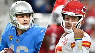 Jared Goff of the Detroit Lions and Patrick Mahomes of the Kansas City Chiefs