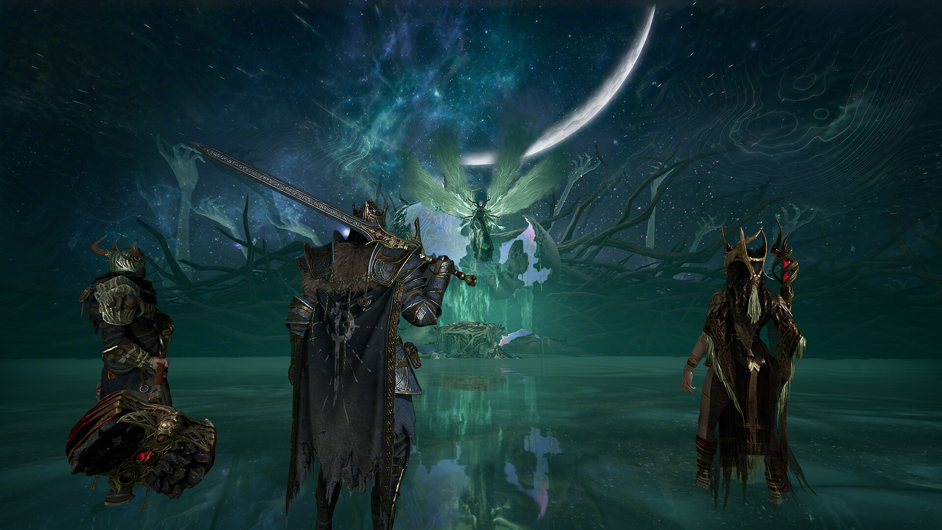A screenshot of the upcoming PS5 game, Mistfall Hunter