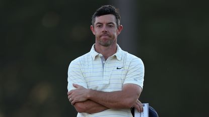 Rory McIlroy crosses his arms
