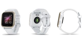 Garmin Venu Sq 2 from front, rear, and side