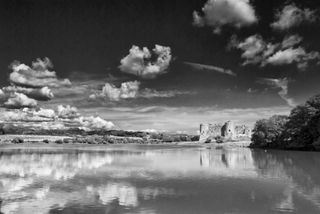 Note the positioning of the lake shore on the bottom third compositional line and the castle itself on the right hand vertical third, facing into the expanse of water