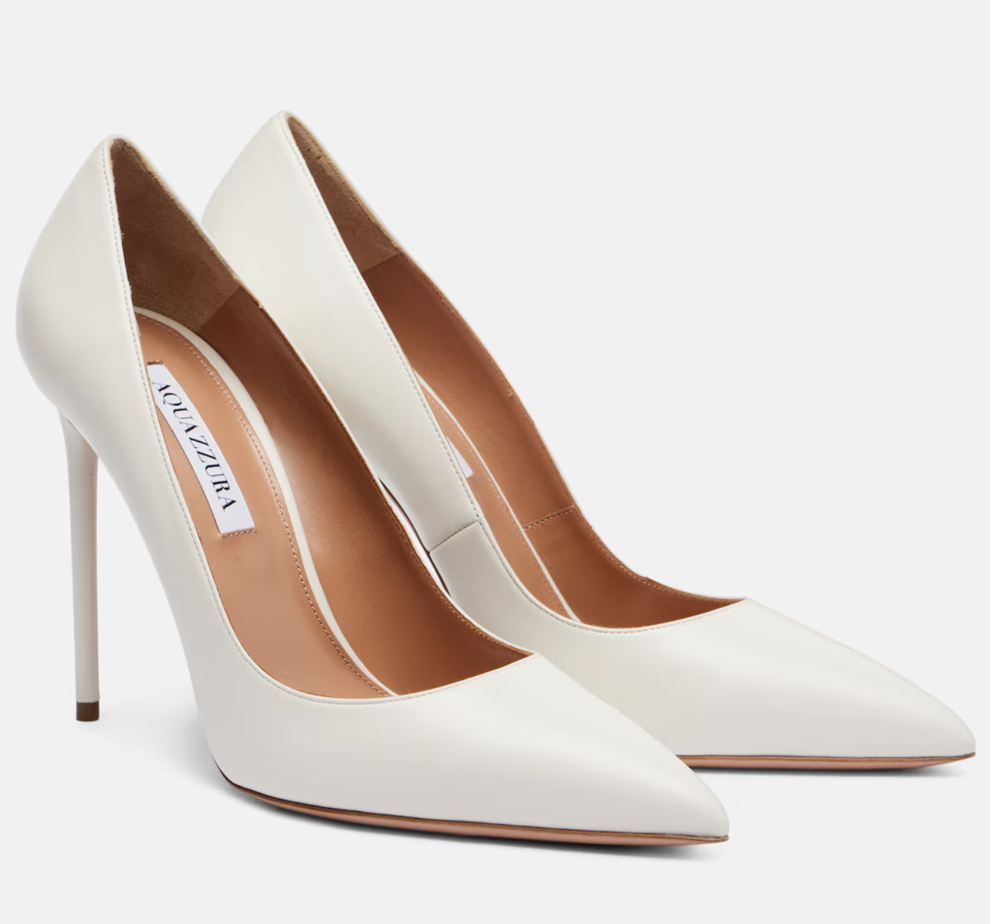 Aquazzura, Purist 105 leather pumps