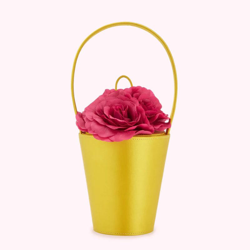 Lulu Guinness , Chartreuse Rose Basket Bag 