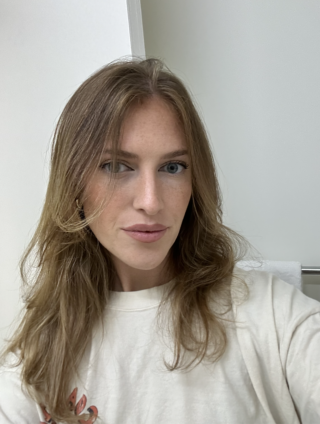 Emily, a Marie Claire tester before testing Madison Reed Color Reviving Gloss