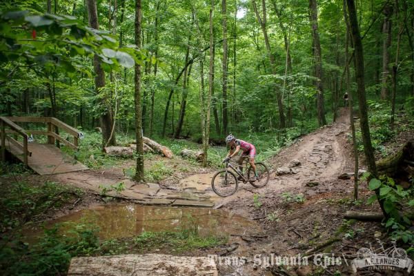Slick conditions on the Allegrippis Trails.