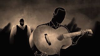 An animation from Devil At The Crossroads: A Robert Johnson Story