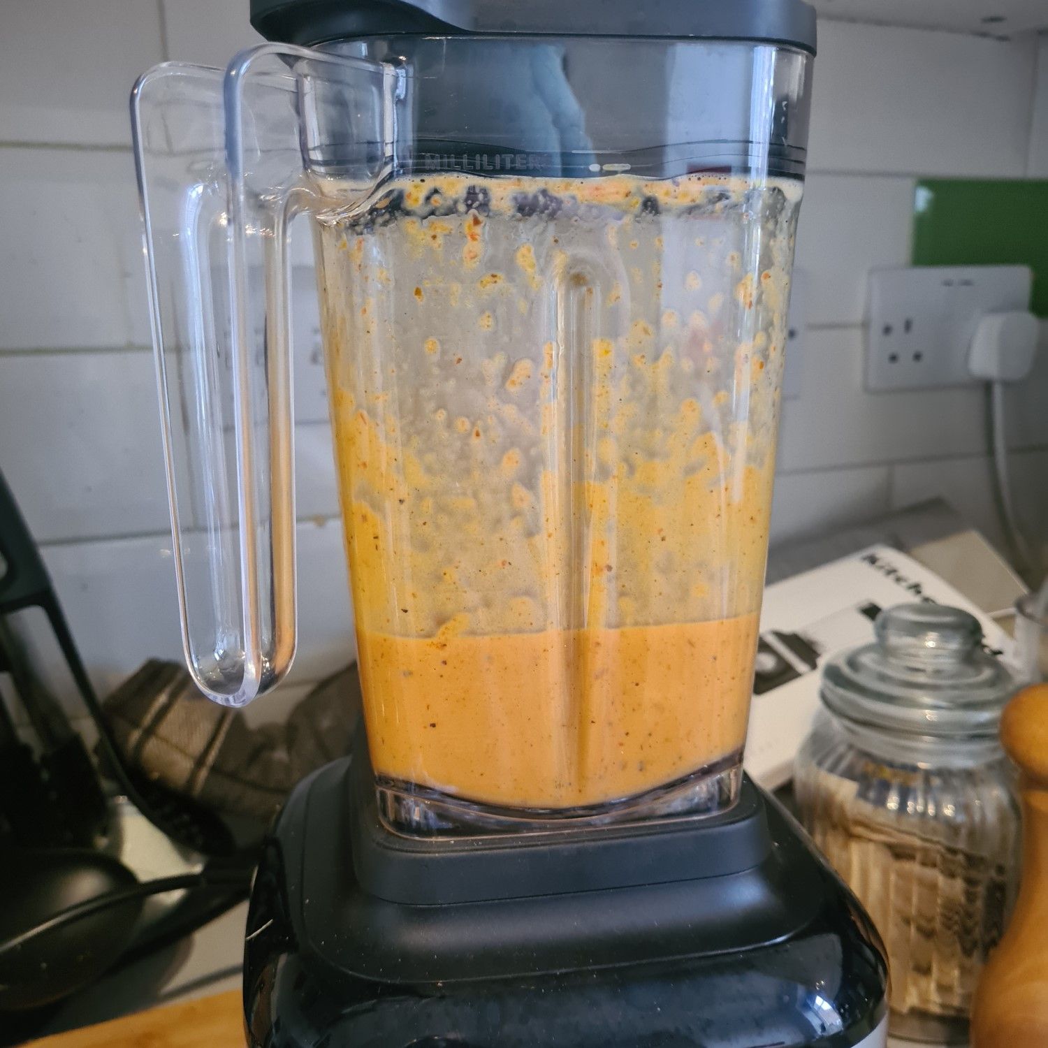 Sauce in the KitchenAid K150