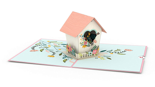 Pop-up birdhouse Mother's Day card