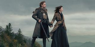 Claire and Jamie in Outlander.