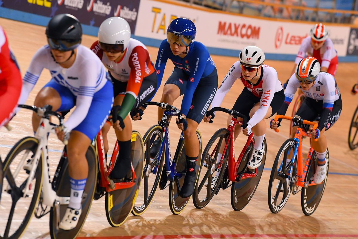 2020 UEC Track European Championships Plovdiv 1st Day 11112020 Women Scratch Martina Fidanza Italy photo Dario BelingheriBettiniPhoto2020