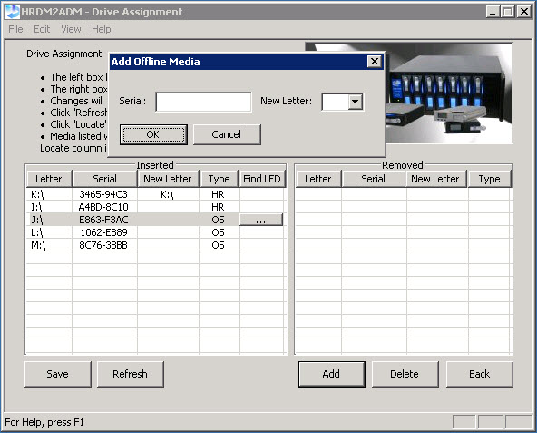 If you remove a drive and re-add it later, the system will remember the drive letter you originally assigned.