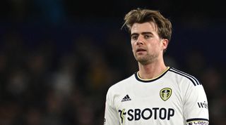 Patrick Bamford of Leeds United looks on during the FA Cup third round replay between Leeds United and Cardiff City on 18 January, 2023 at Elland Road in Leeds, United Kingdom.