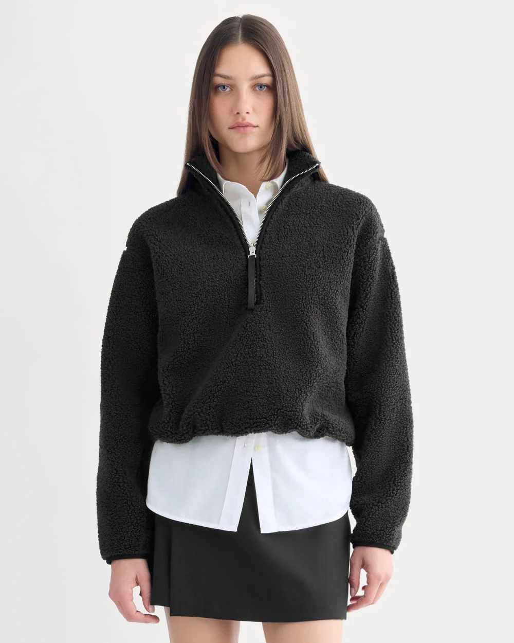 Everlane, Reversible Teddy Half-Zip Pullover (Was $148)