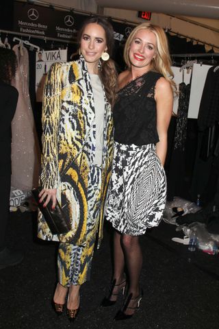 Louise Roe And Cat Deeley At New York Fashion Week AW14