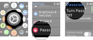 Adding a passcode to Apple Watch