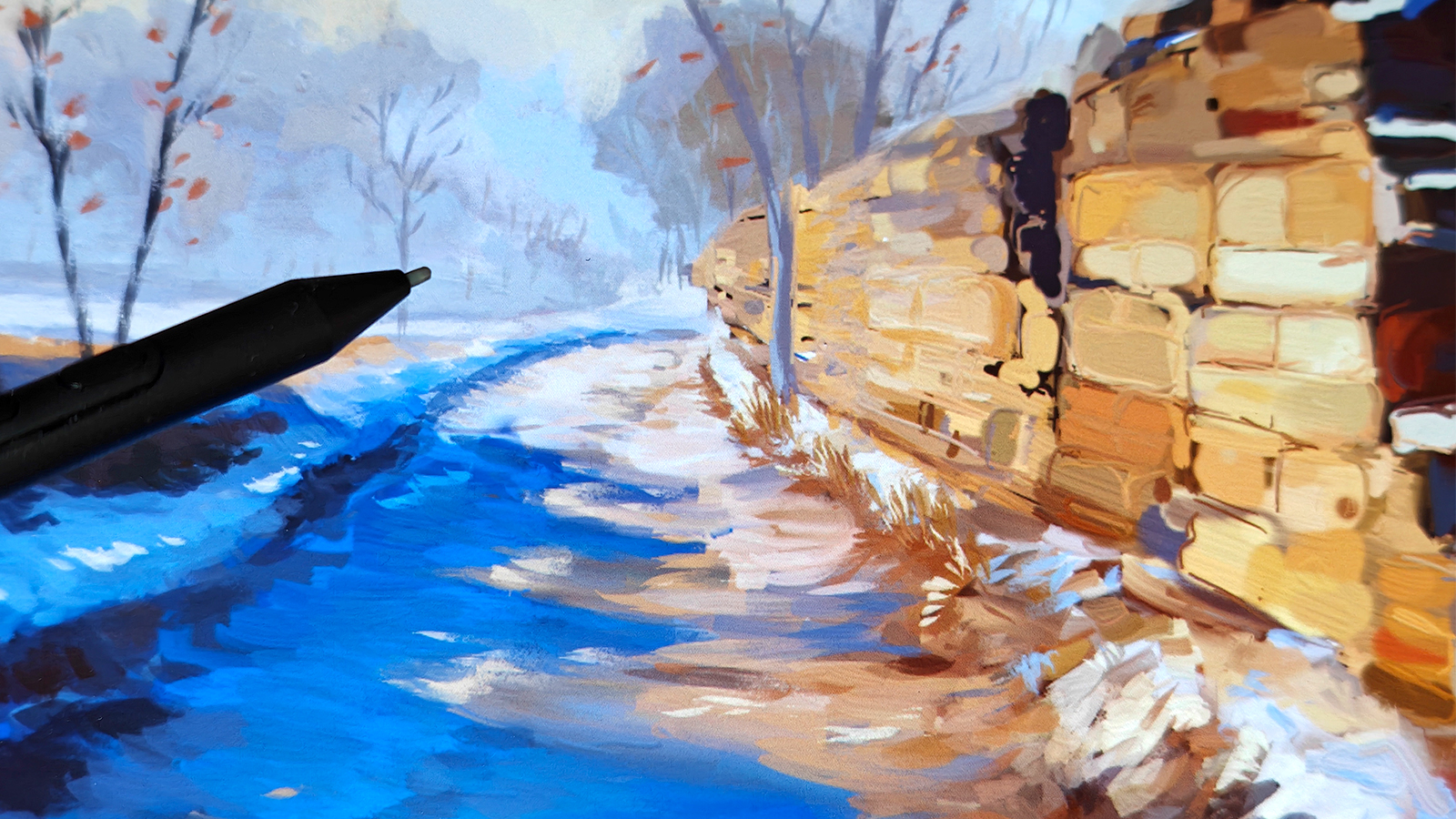 Photos of a pen display tablet