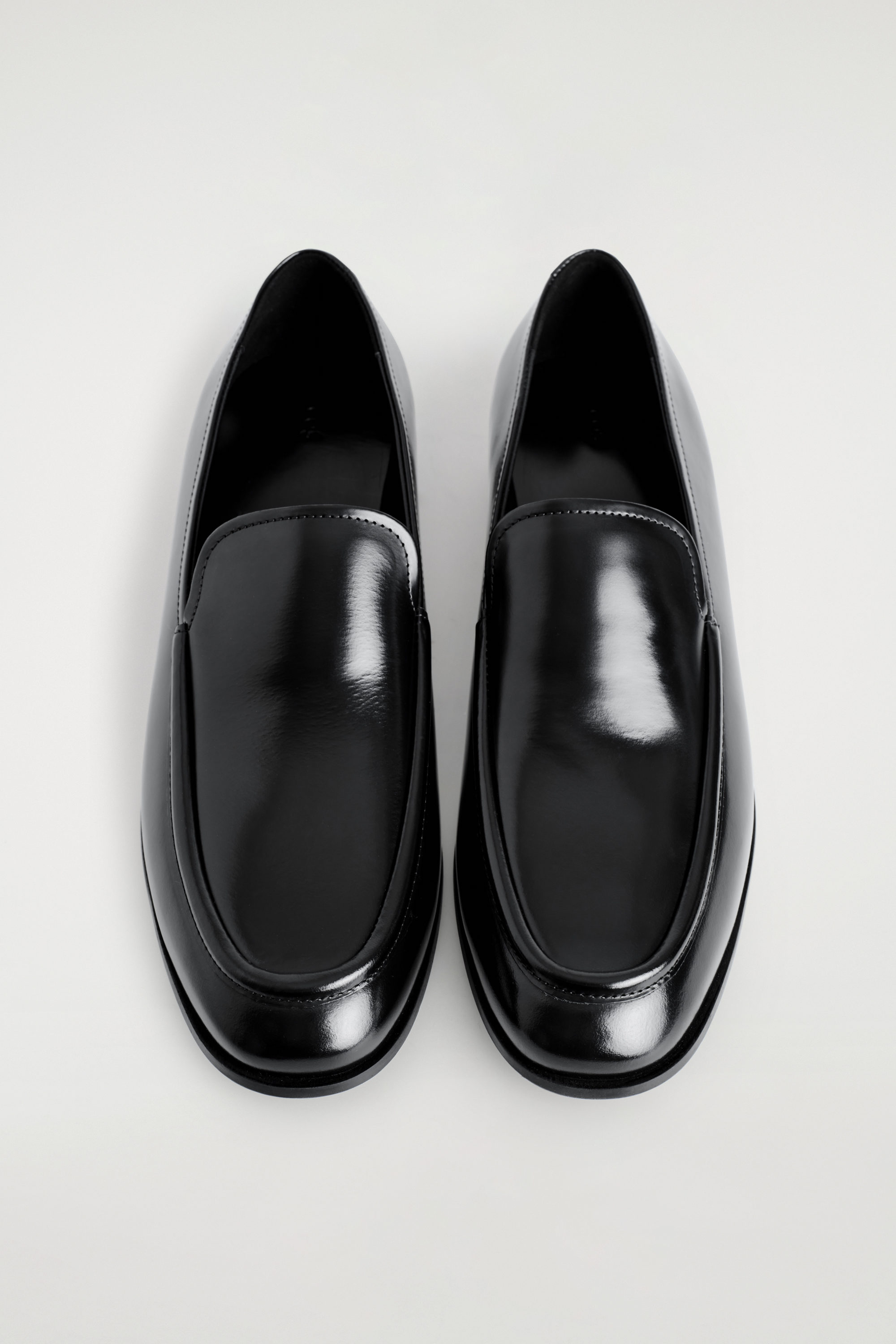 Polished-Leather Loafers