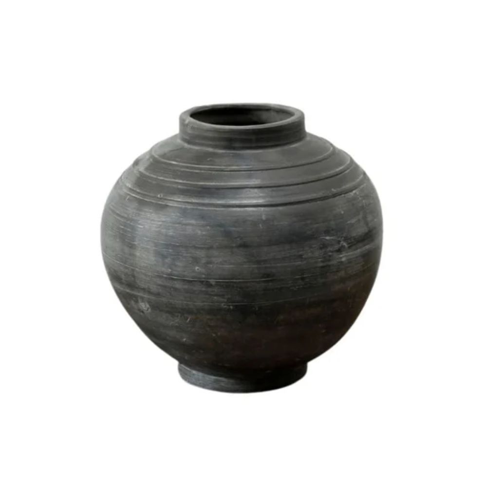 Grey Three Line Vase