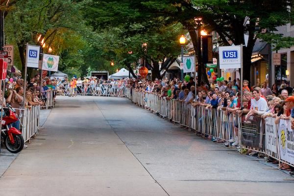 The Iron Hill Twilight Criterium always attracts a large crowd.