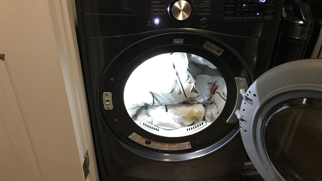 king-size comforter in the lg dryer
