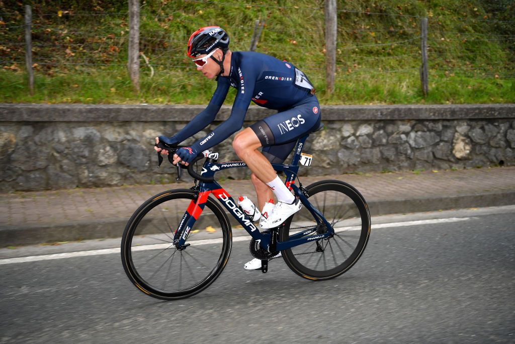 Chris Froome during stage 1 at the Vuelta a Espana