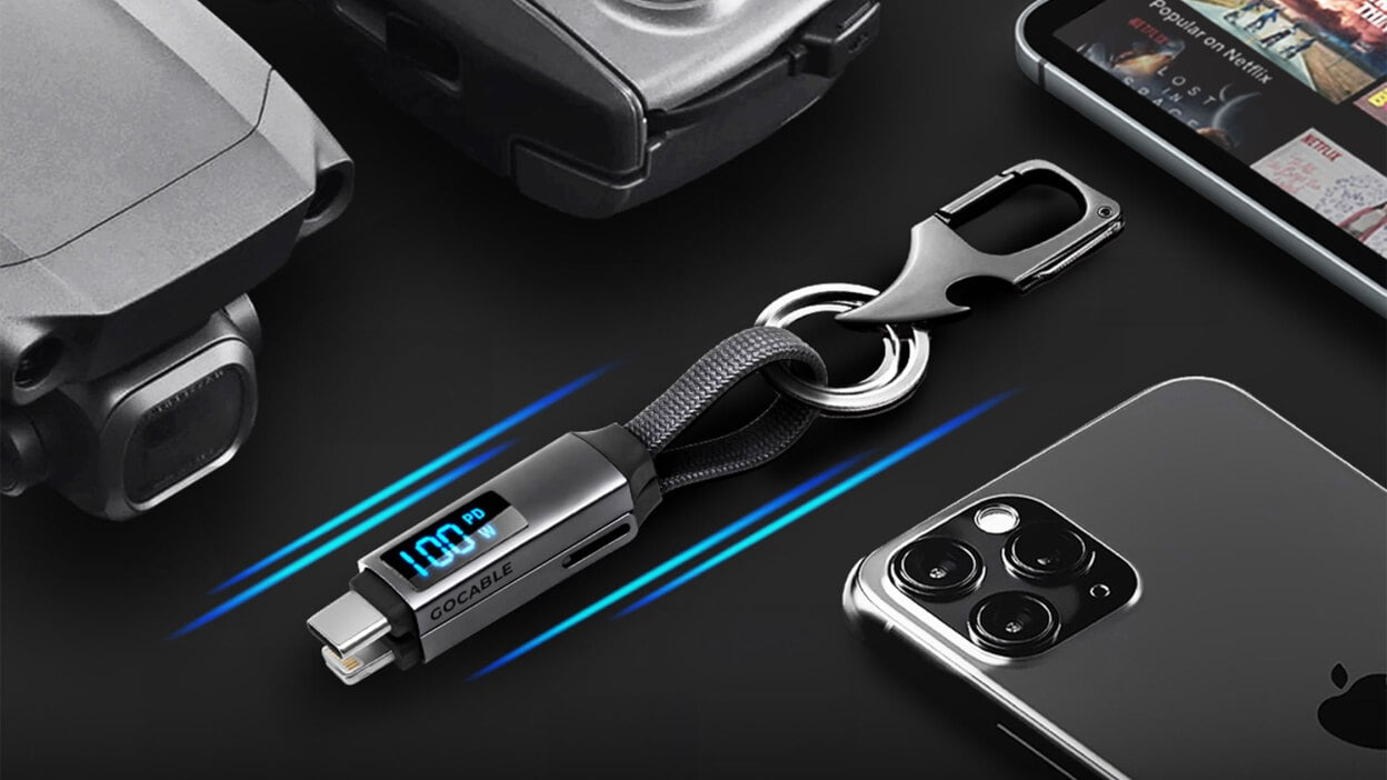 Not just a 100W USB-C charging cable, this 8-in-1 travel tool even comes with a bottle opener