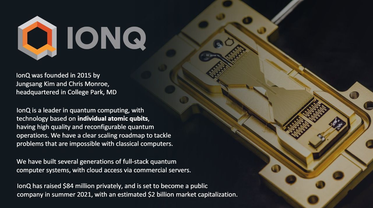 Slides presented by IonQ at hotChips June 2021.