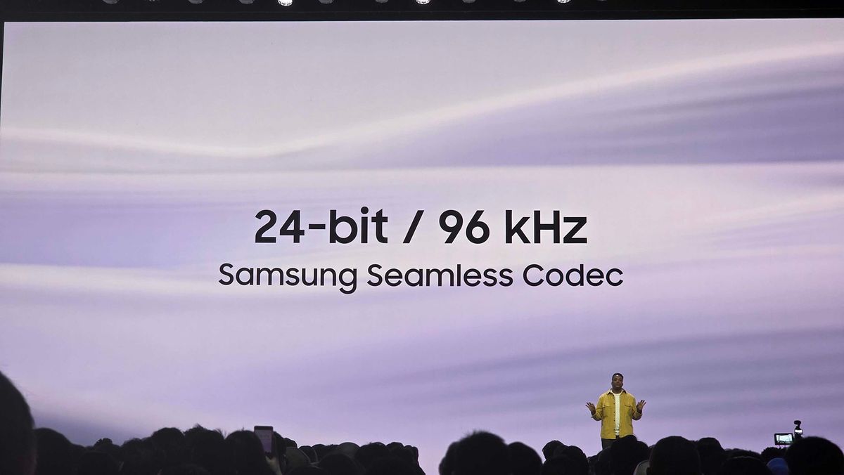 New Galaxy Buds 4 features as seen on stage at Galaxy Unpacked 2026