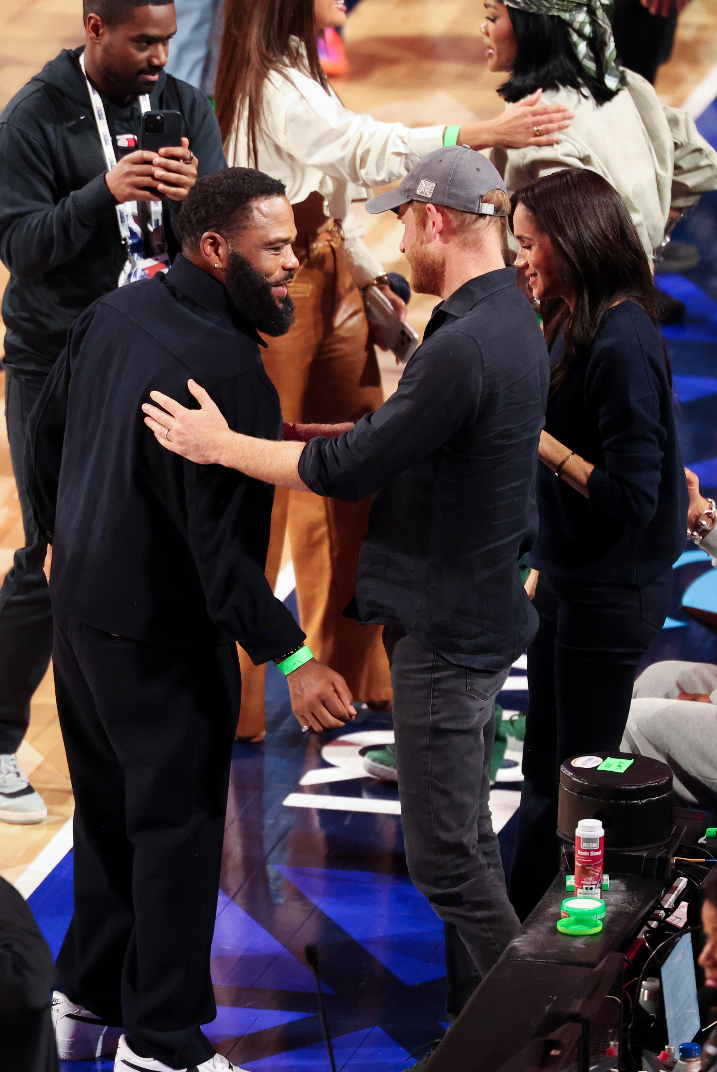 Meghan Duchess of Sussex and Prince Harry Duke of Sussex at The 2026 NBA All-Star Game held at the Intuit Dome on February 15, 2026 in Los Angeles, California