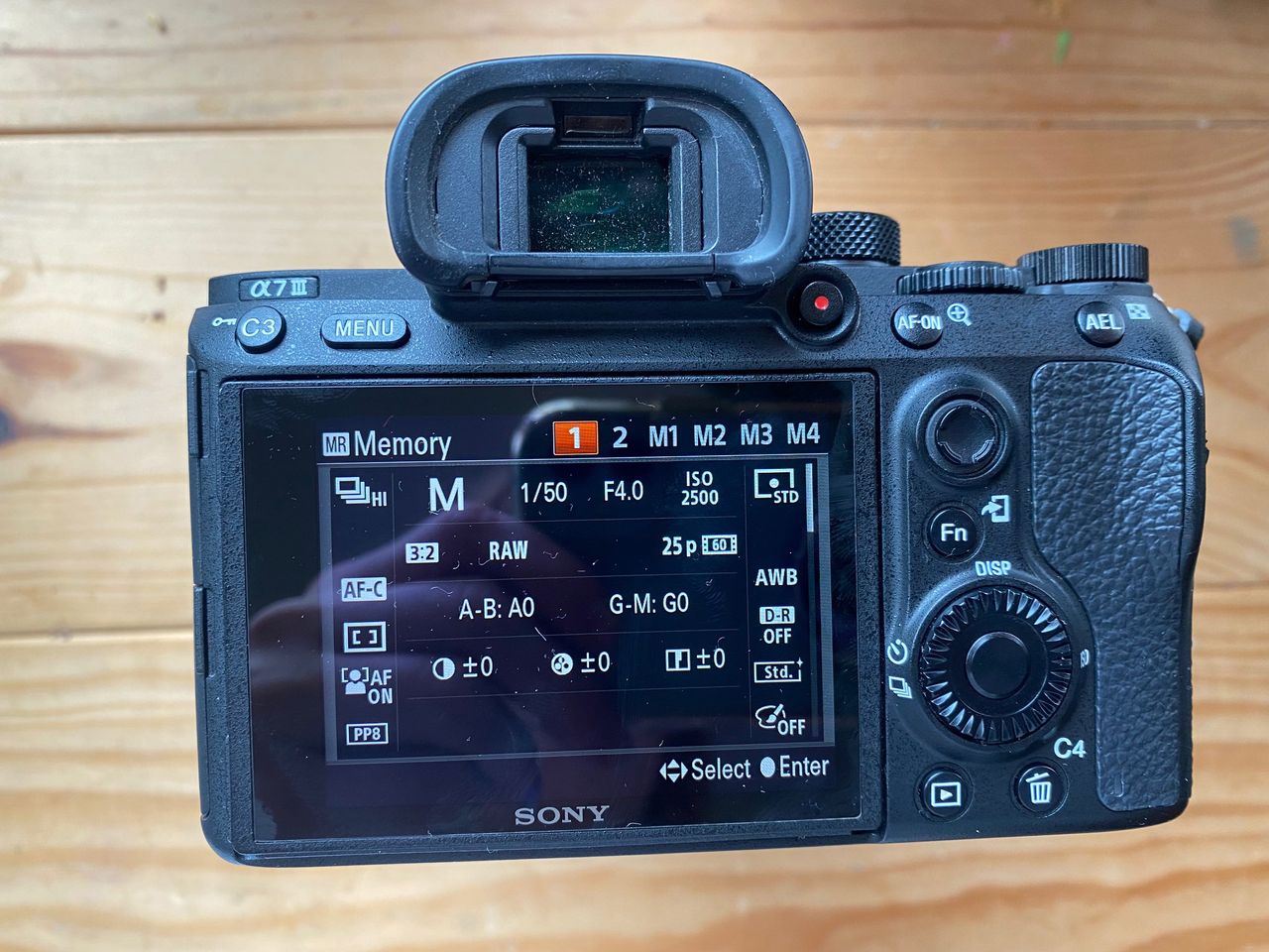 Sony A7 III video settings