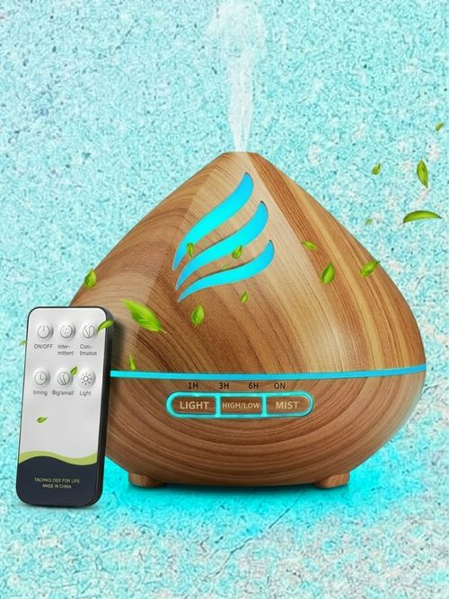 Jcraszzf Essential Oil Scent Diffuser, 500ml With Remote Control