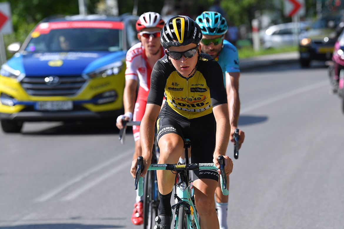 Antwan Tolhoek (LottoNl-Jumbo) reprised his breakaway