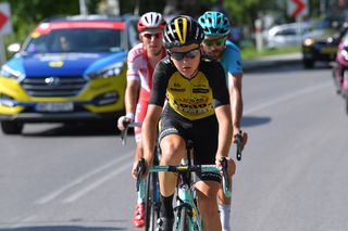 Antwan Tolhoek (LottoNl-Jumbo) reprised his breakaway