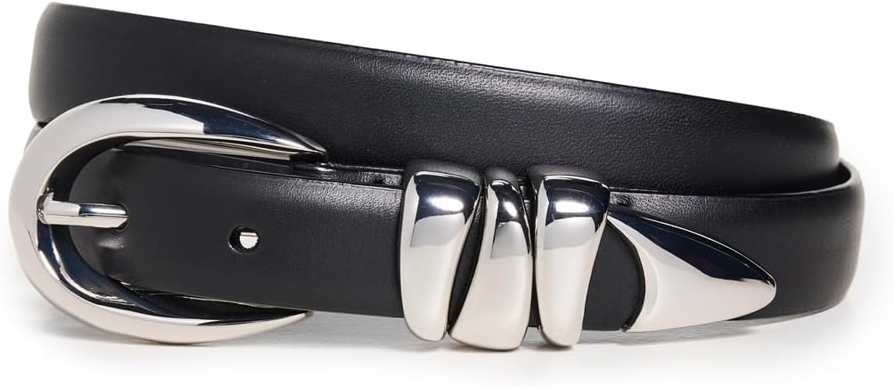 Madewell, Madewell Women's Triple Metal Keeper Belt, True Black, Medium