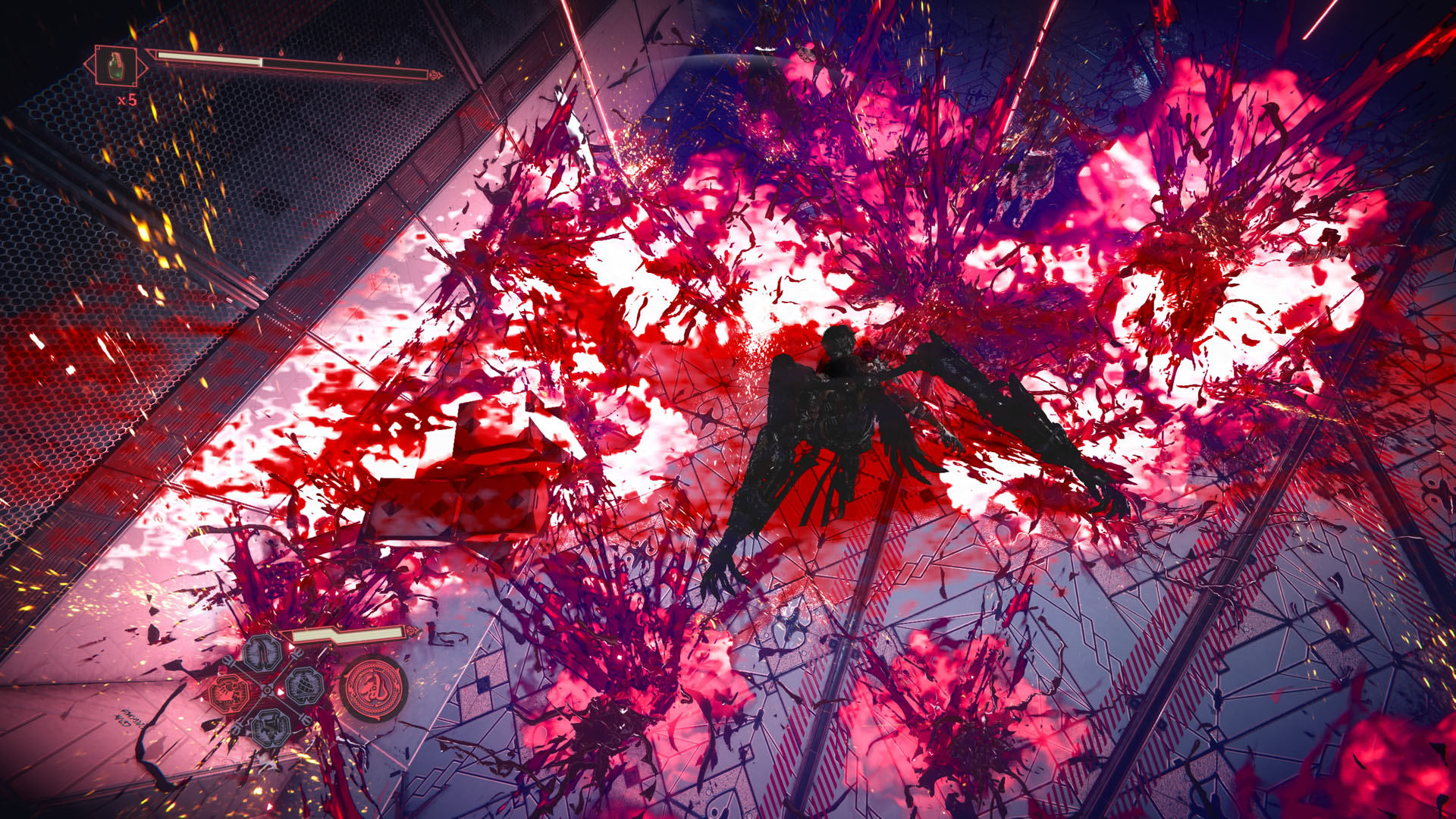 Yakumo delivers a bomb salvo berserk attack in Ninja Gaiden 4