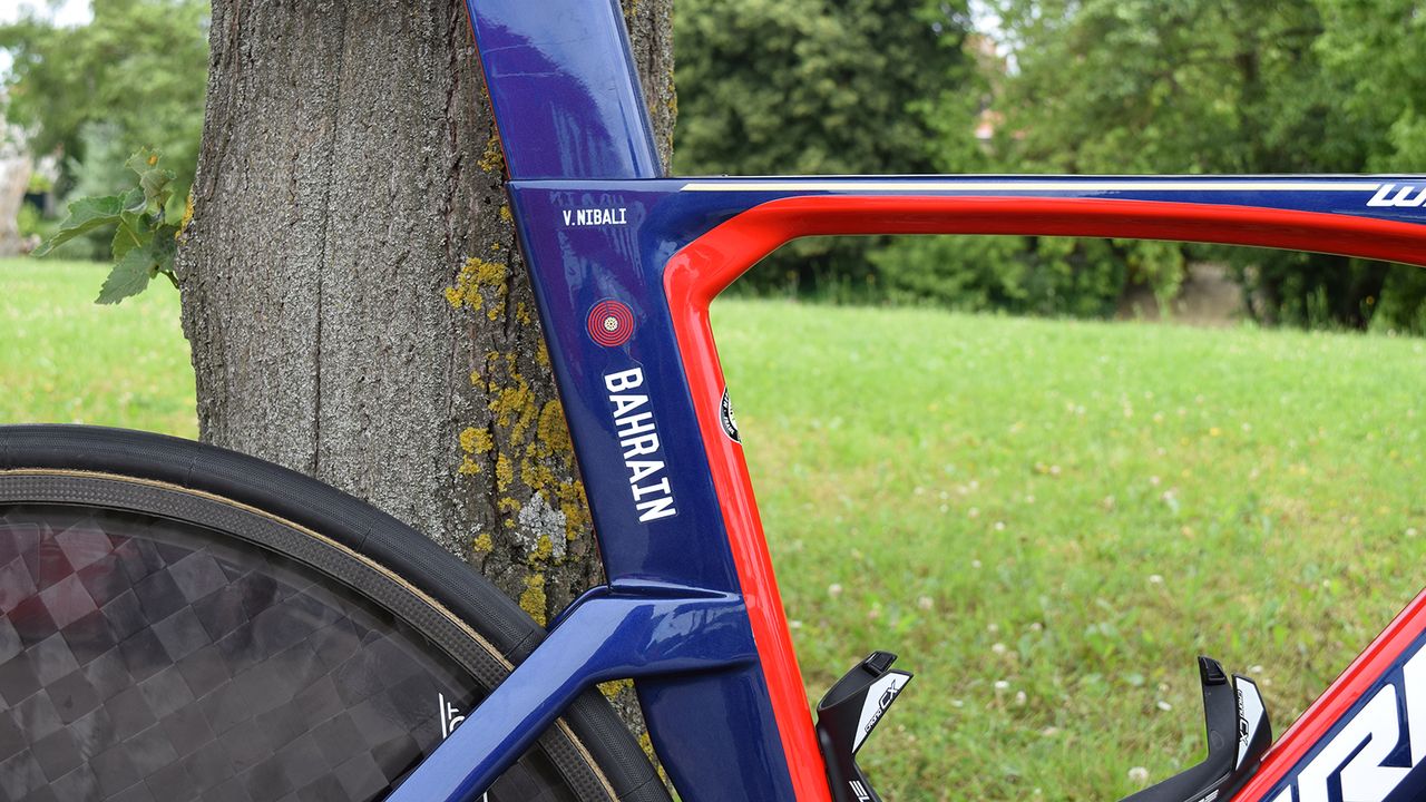 The seat cluster shares design features of the Merida Reacto and other aero-specific bike frames