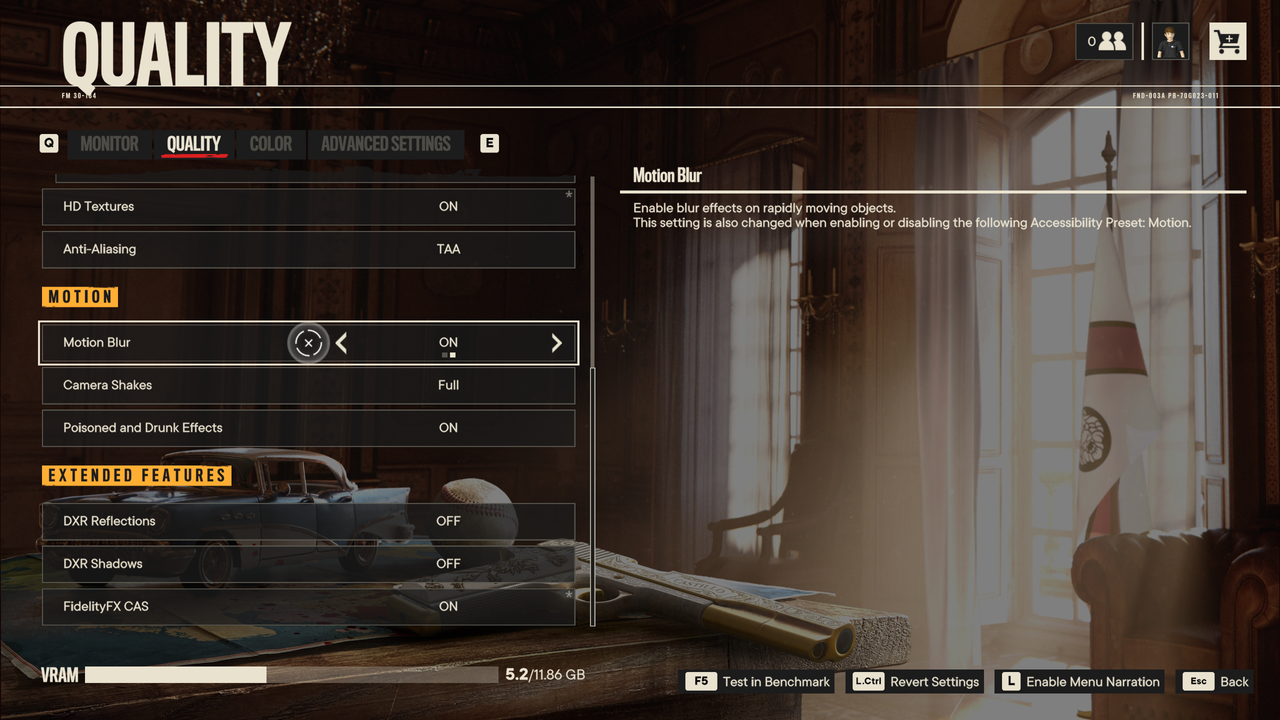 Far Cry 6 settings menu screenshots