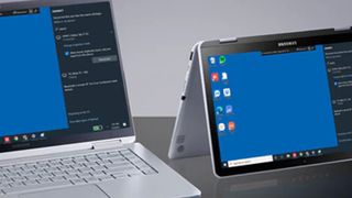 Samsung Second Screen showing extended content from Galaxy Book to Galaxy Tab