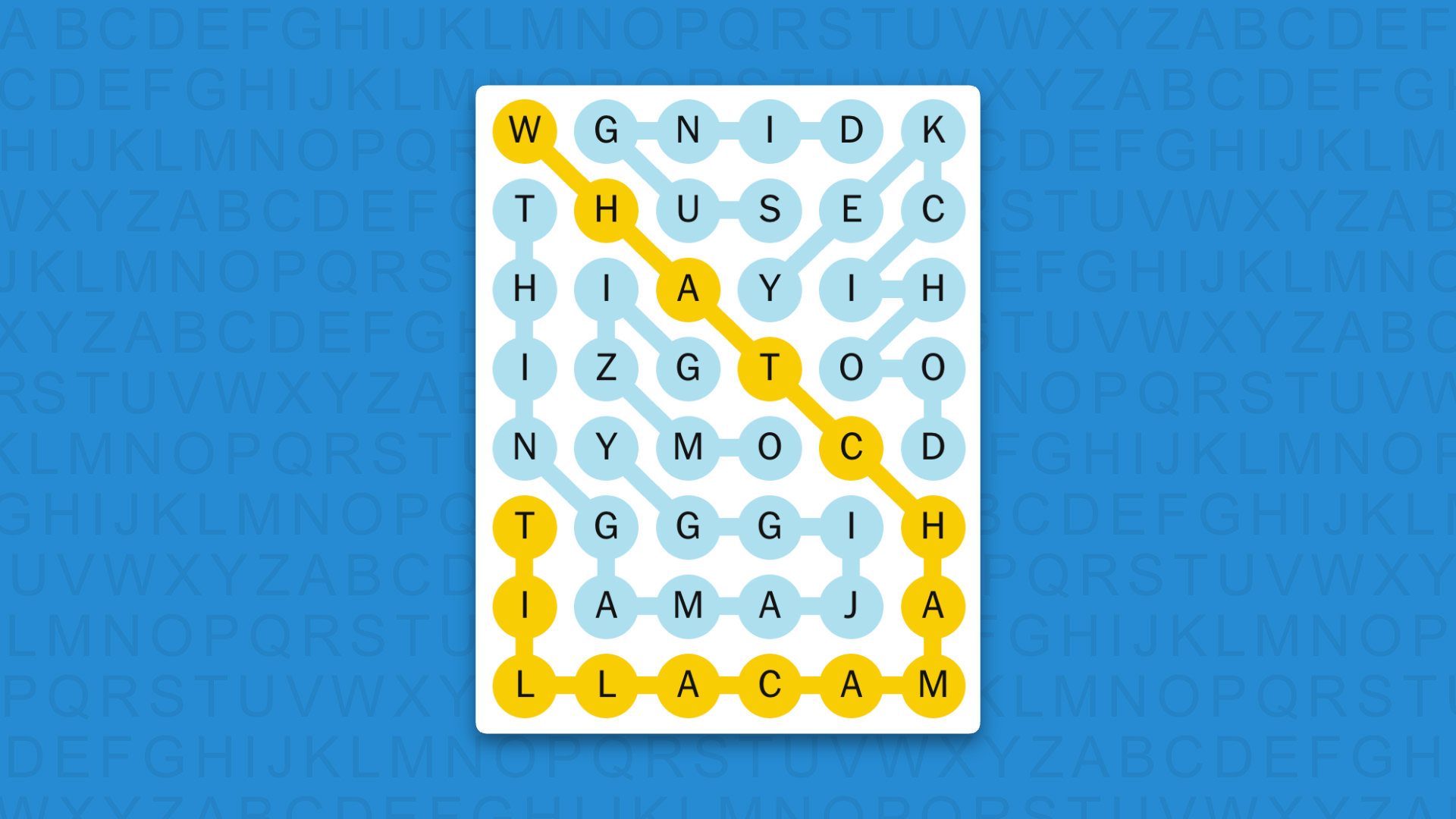 NYT Strands answers for game 887 on a blue background