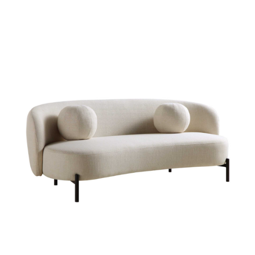 daals, Amboise 3-Seater Curved Sofa with Ball Cushions