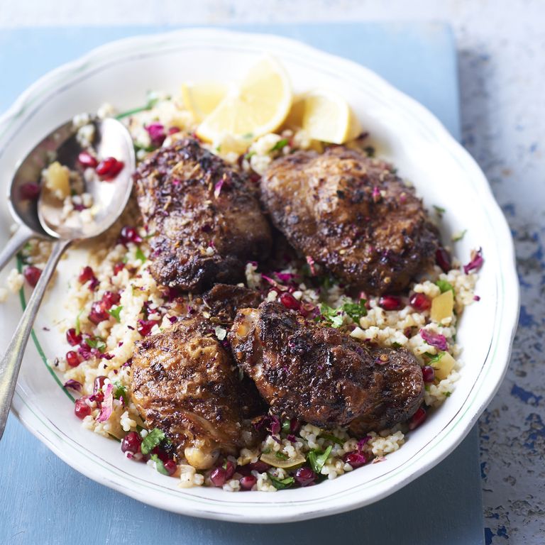 Rose Petal Chicken with Pomegranate 